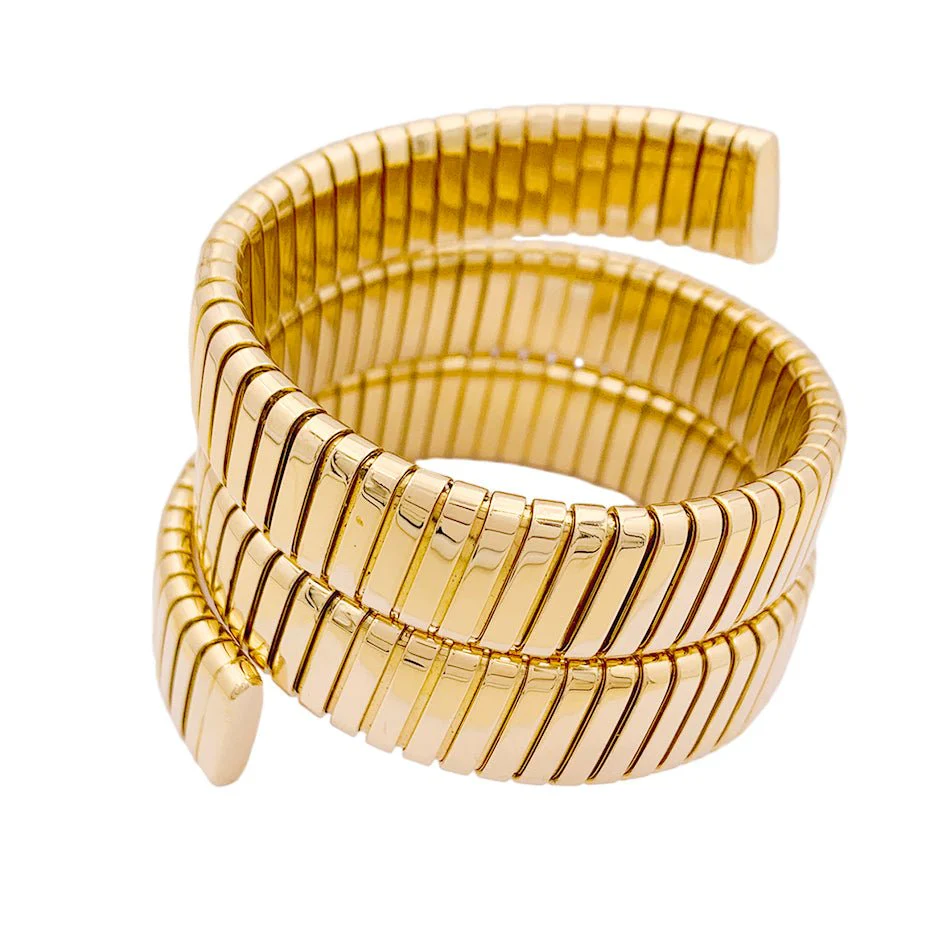 BULGARI “Tubogas” bracelet in yellow gold - Image 4