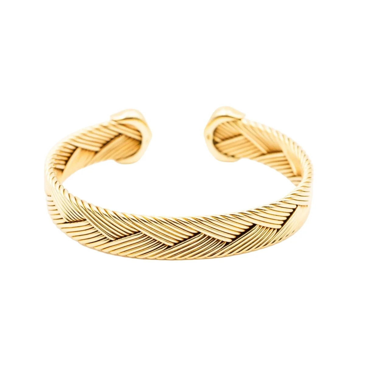 Bracelet CARTIER "Double C" bezel in yellow gold - Image 2