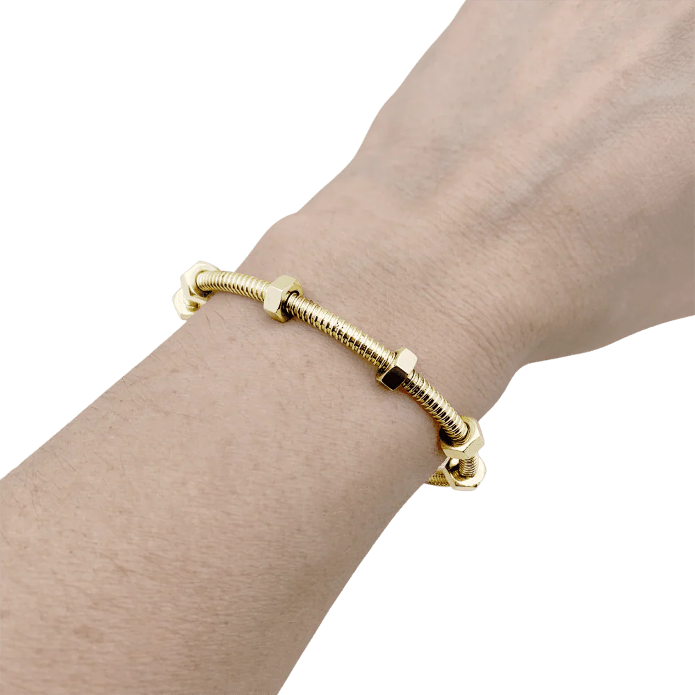 Bracelet CARTIER "Écrou" bezel in rose gold - Image 2