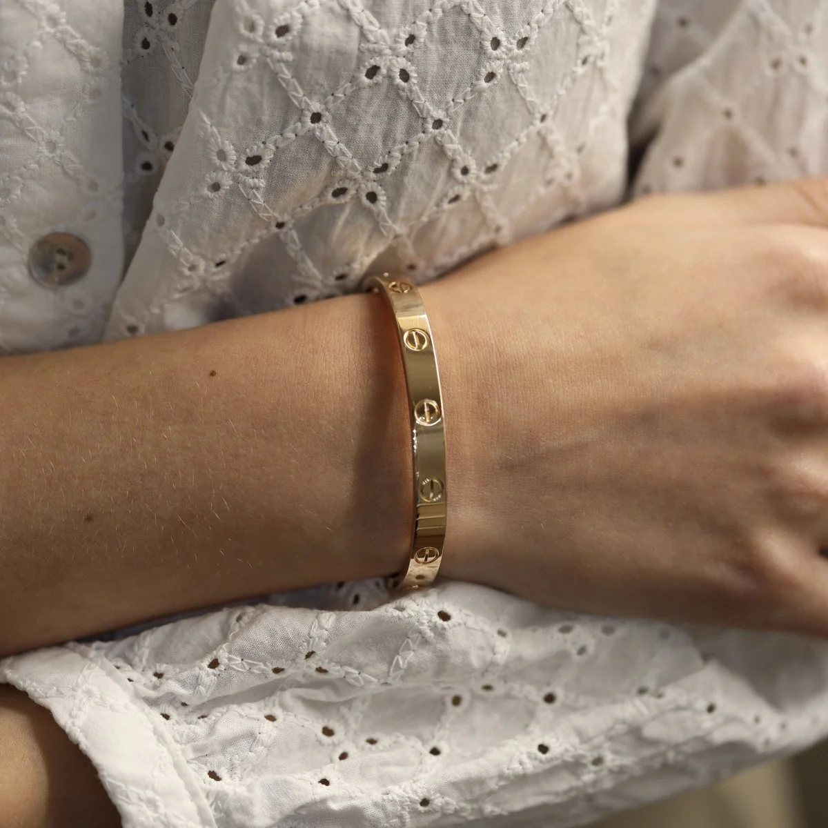 Bracelet CARTIER Love classic in rose gold - Image 4
