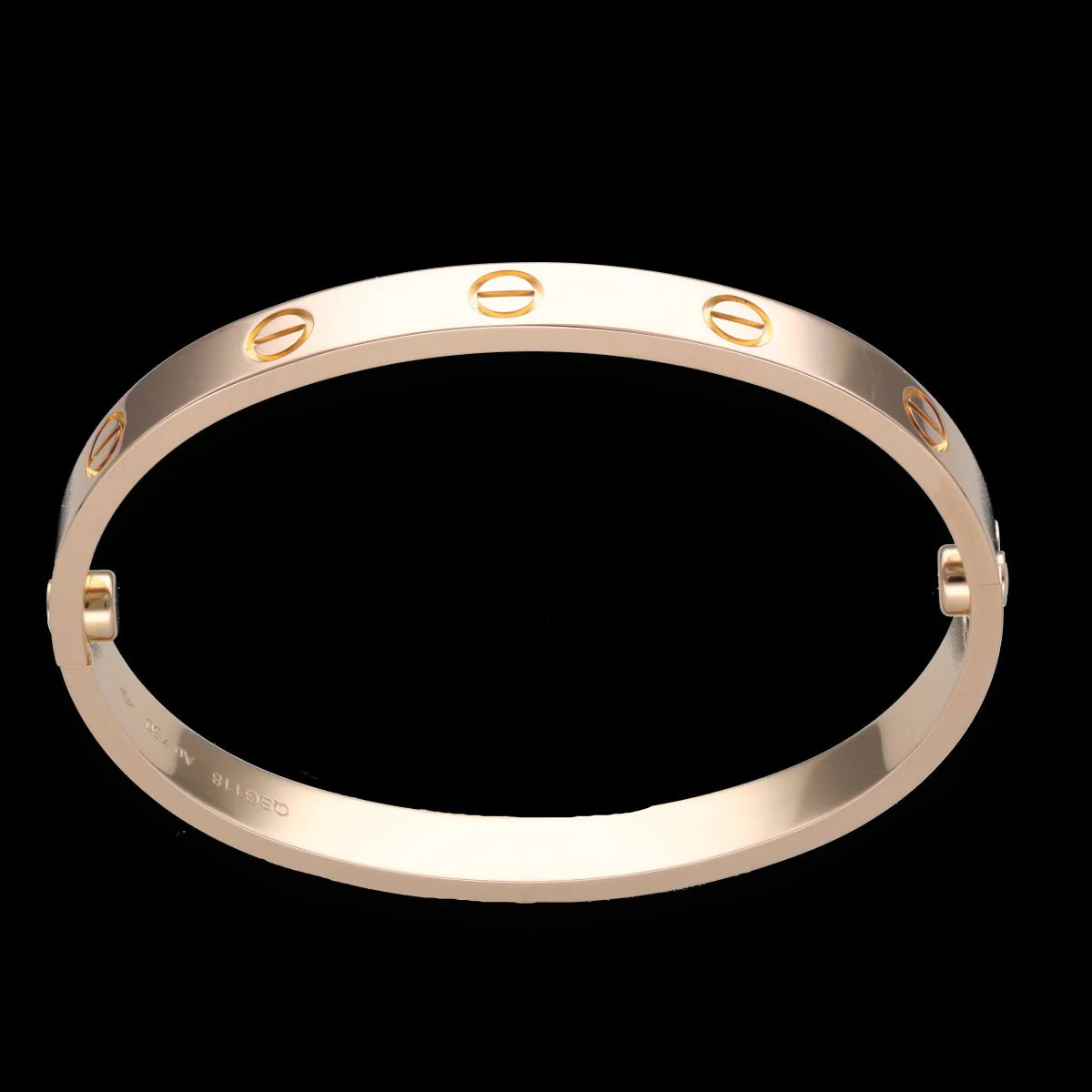 Bracelet CARTIER Love classic in rose gold - Image 5