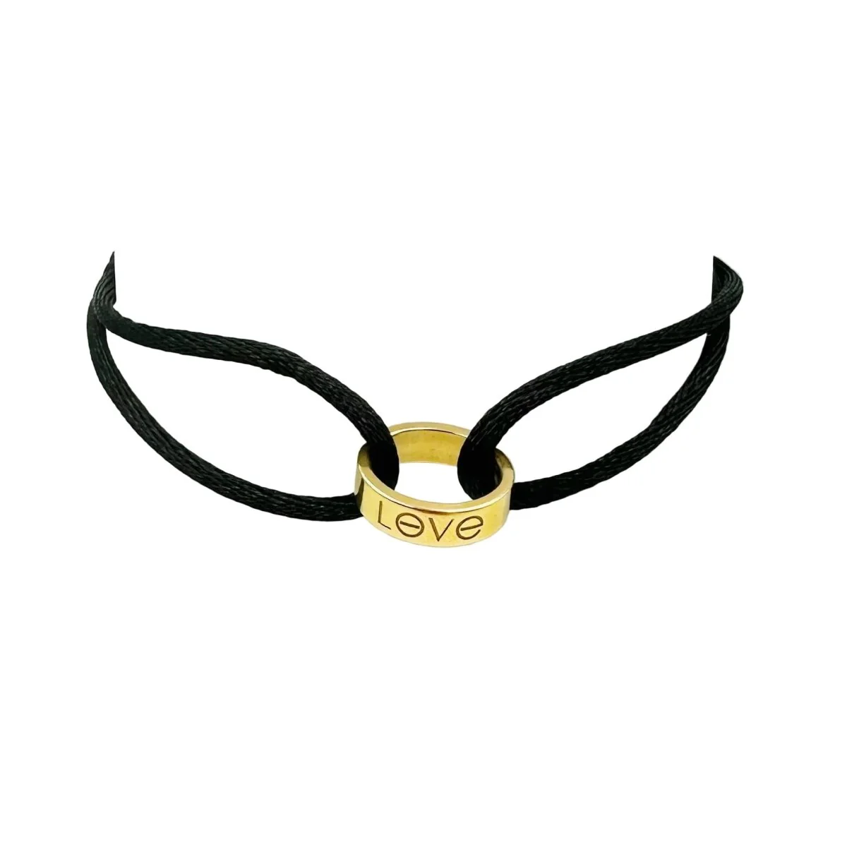Bracelet CARTIER "Love" in Yellow gold and cord