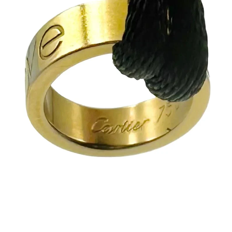 Bracelet CARTIER "Love" in Yellow gold and cord - Image 4