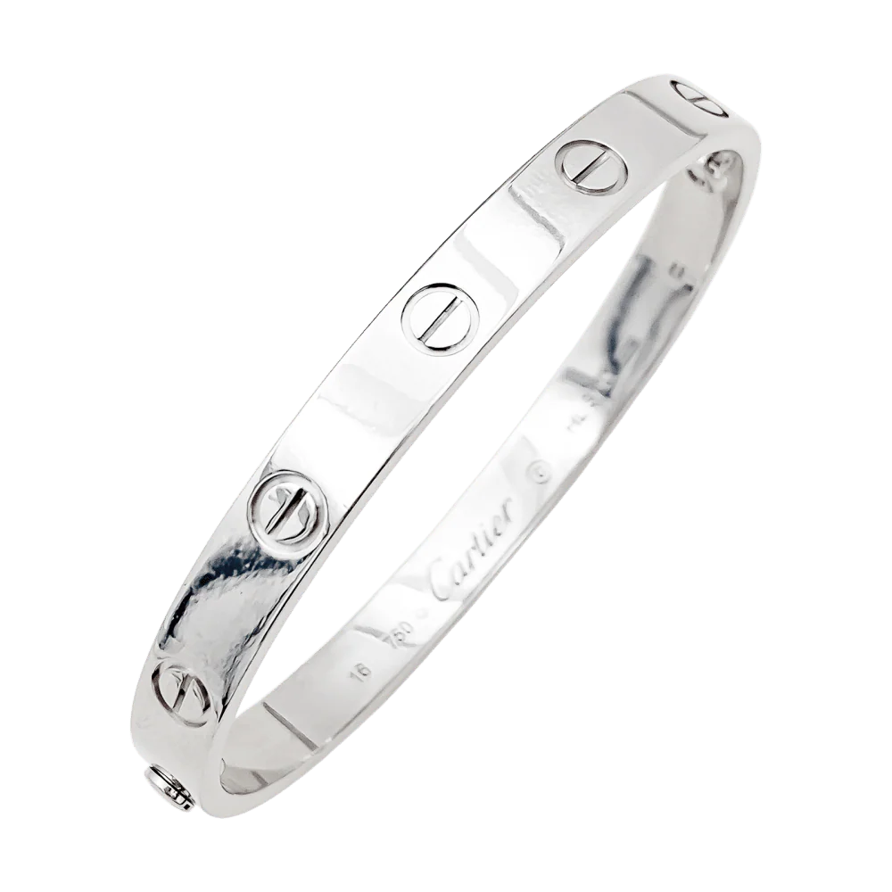 Bracelet Bangle CARTIER "Love" in White gold - Image 5