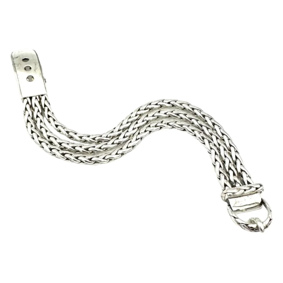 HERMÈS "Diane" Silver Belt Bracelet