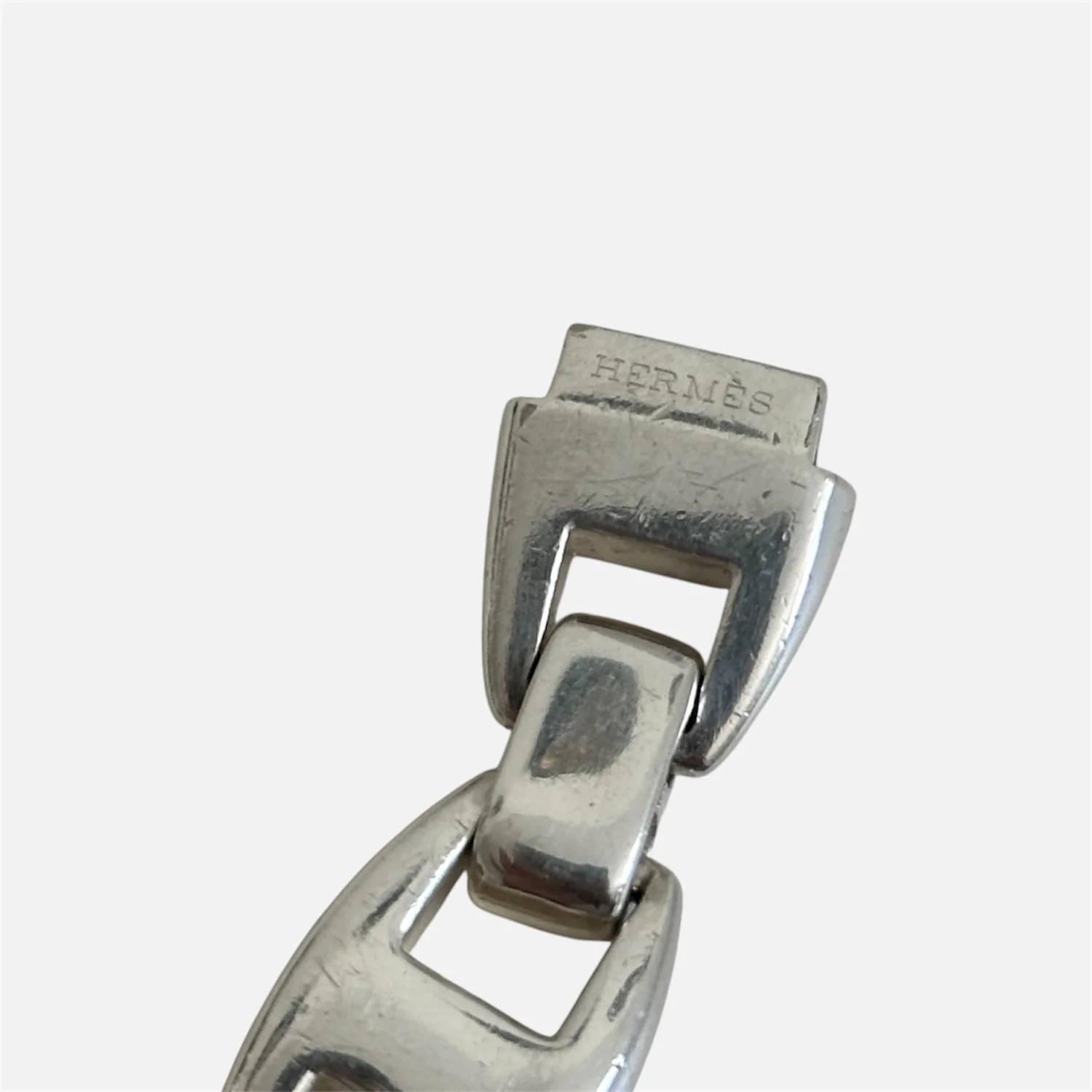 HERMÈS "Cassiopée" GM Silver Chain Bracelet - Image 2