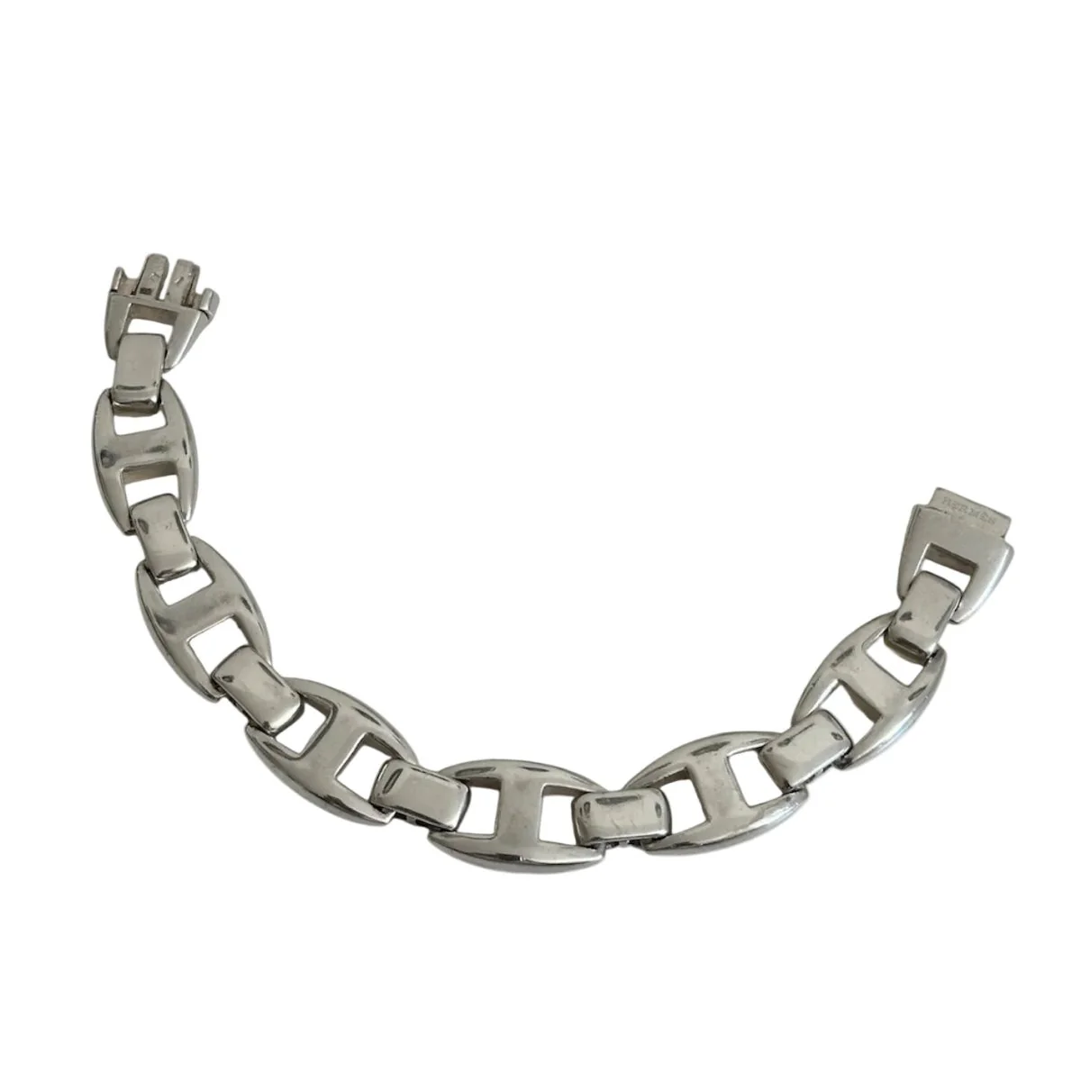 HERMÈS "Cassiopée" GM Silver Chain Bracelet - Image 5