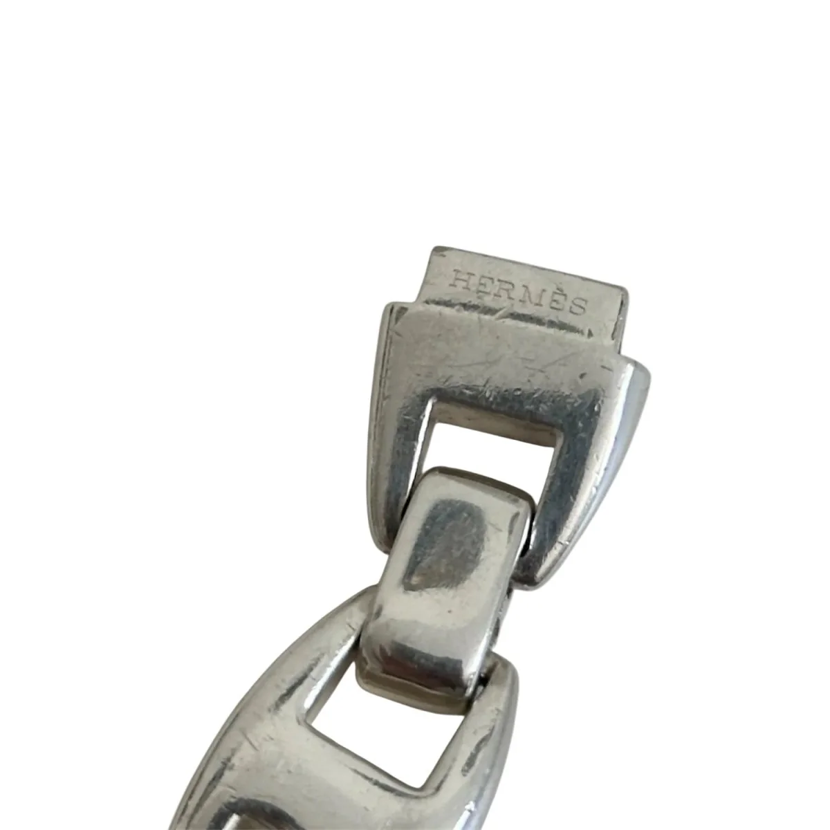 HERMÈS "Cassiopée" GM Silver Chain Bracelet - Image 6