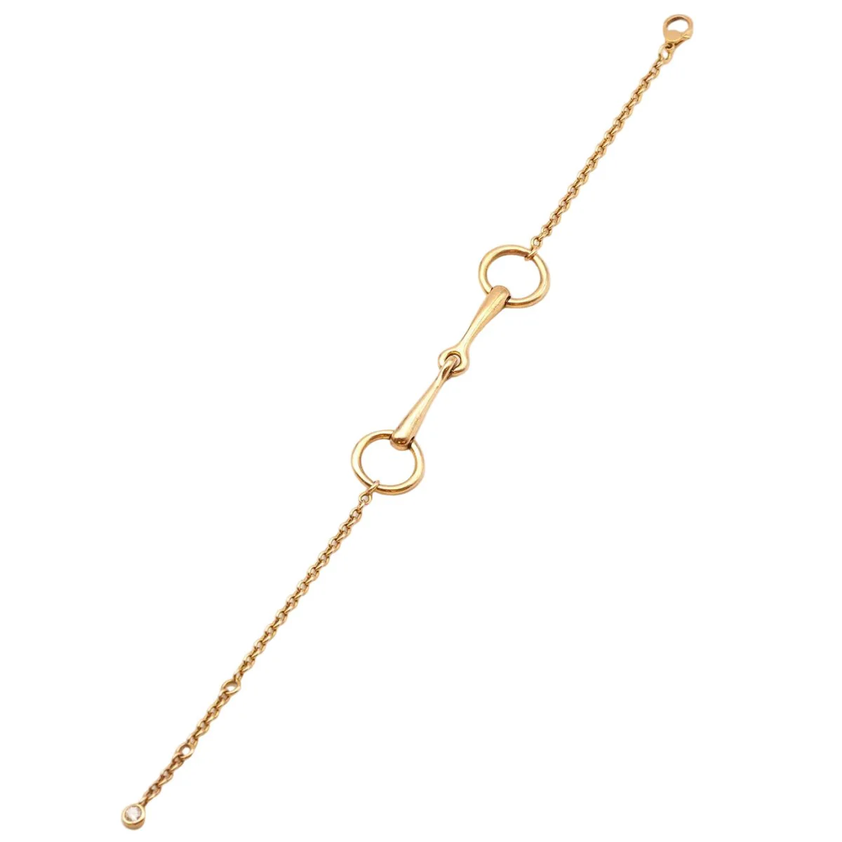 Bracelet HERMÈS chain in rose gold and diamond