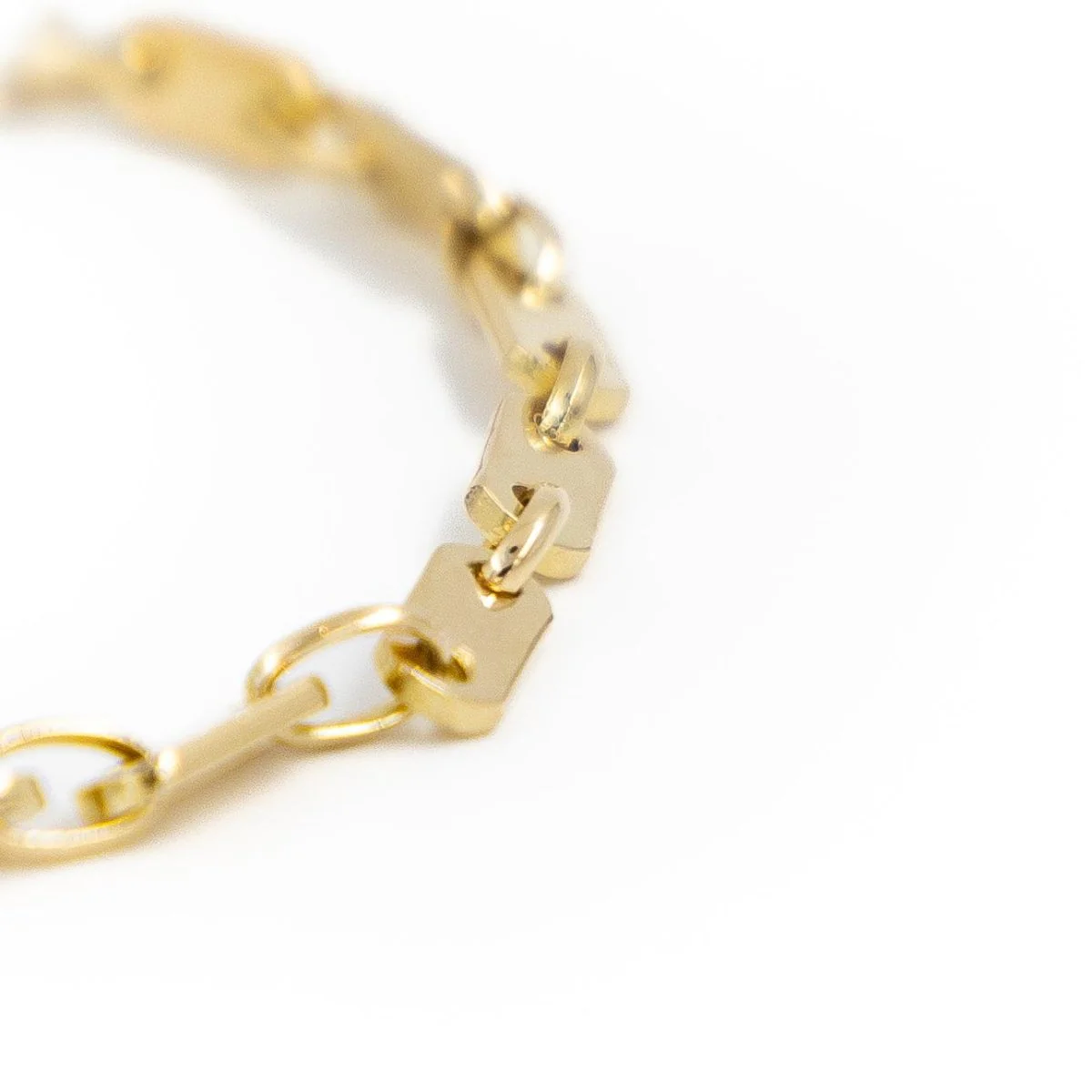 Curb bracelet in yellow gold - Image 3