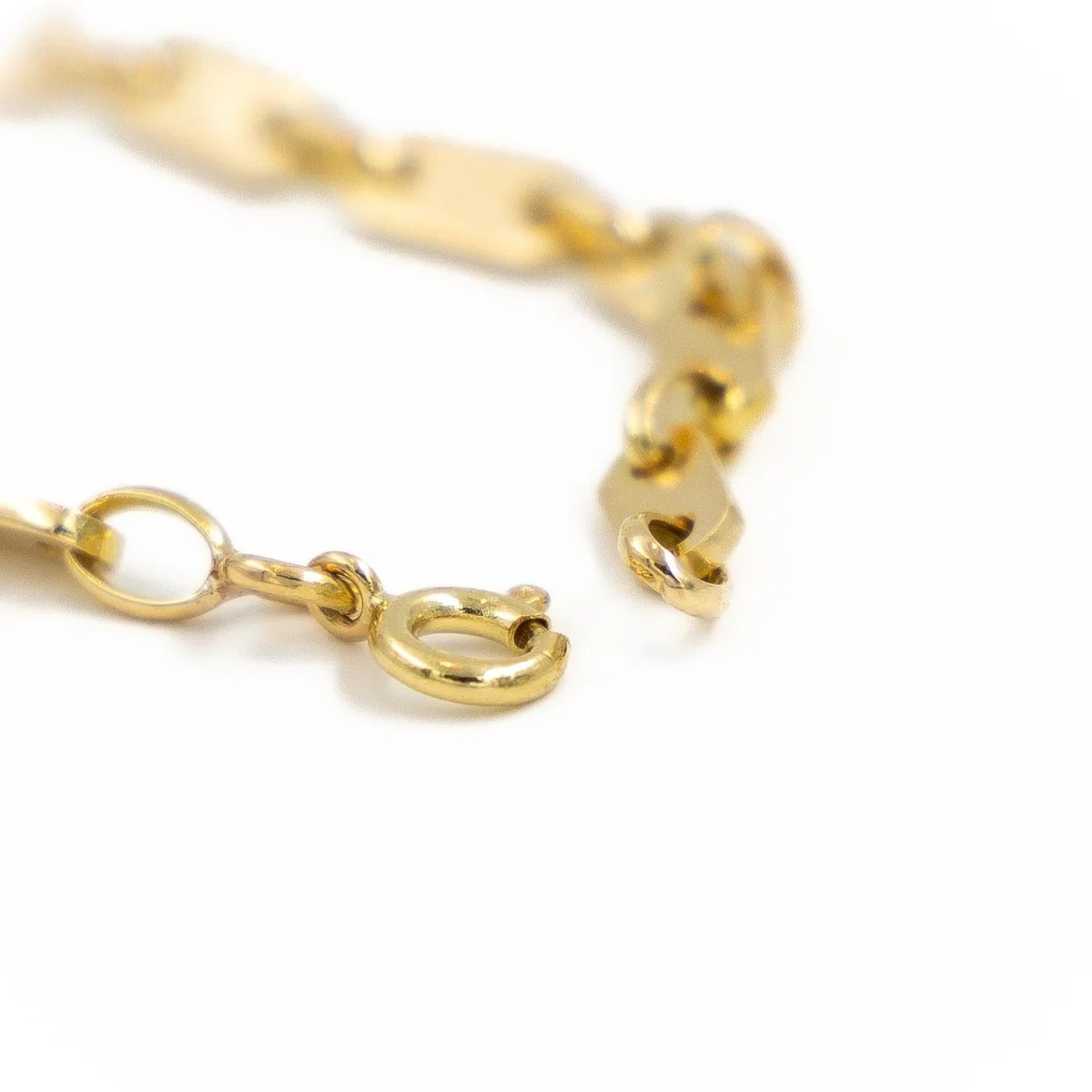 Curb bracelet in yellow gold - Image 4