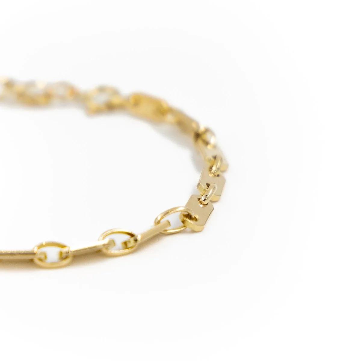 Curb bracelet in yellow gold - Image 6