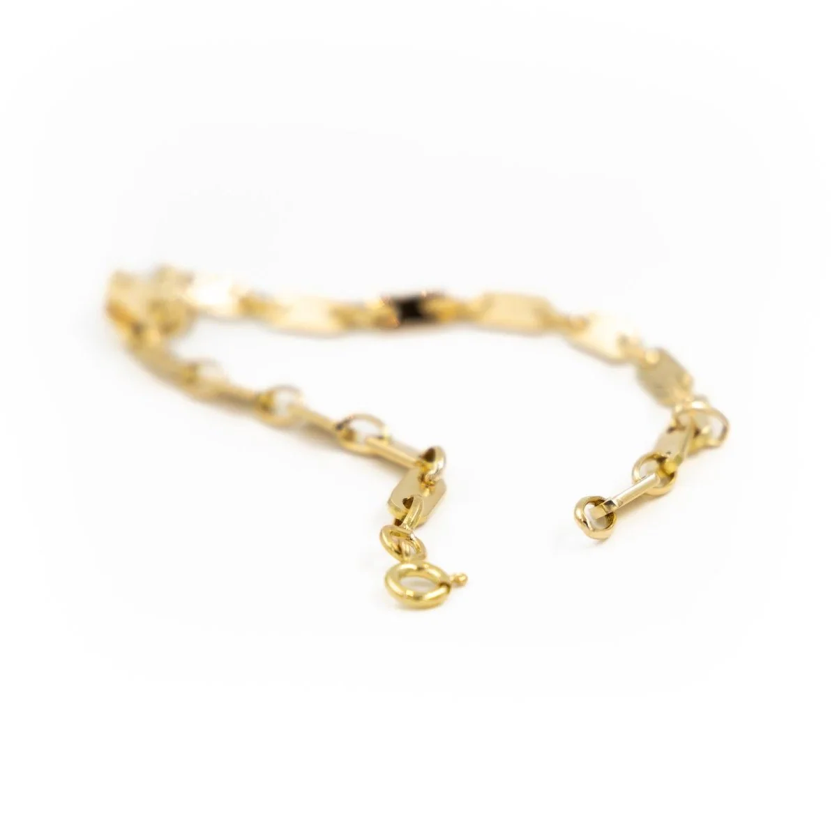 Curb bracelet in yellow gold - Image 7