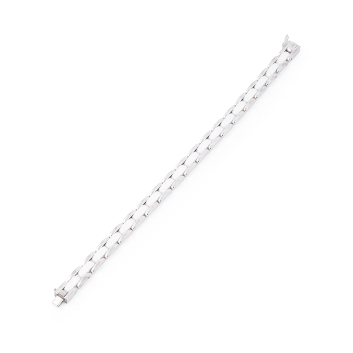 CHANEL “Ultra” bracelet, in white gold and white ceramic - Image 6