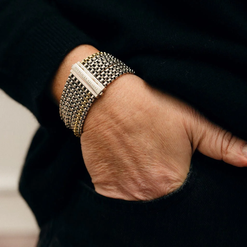 DAVID YURMAN Bracelet in silver and yellow gold - Image 2