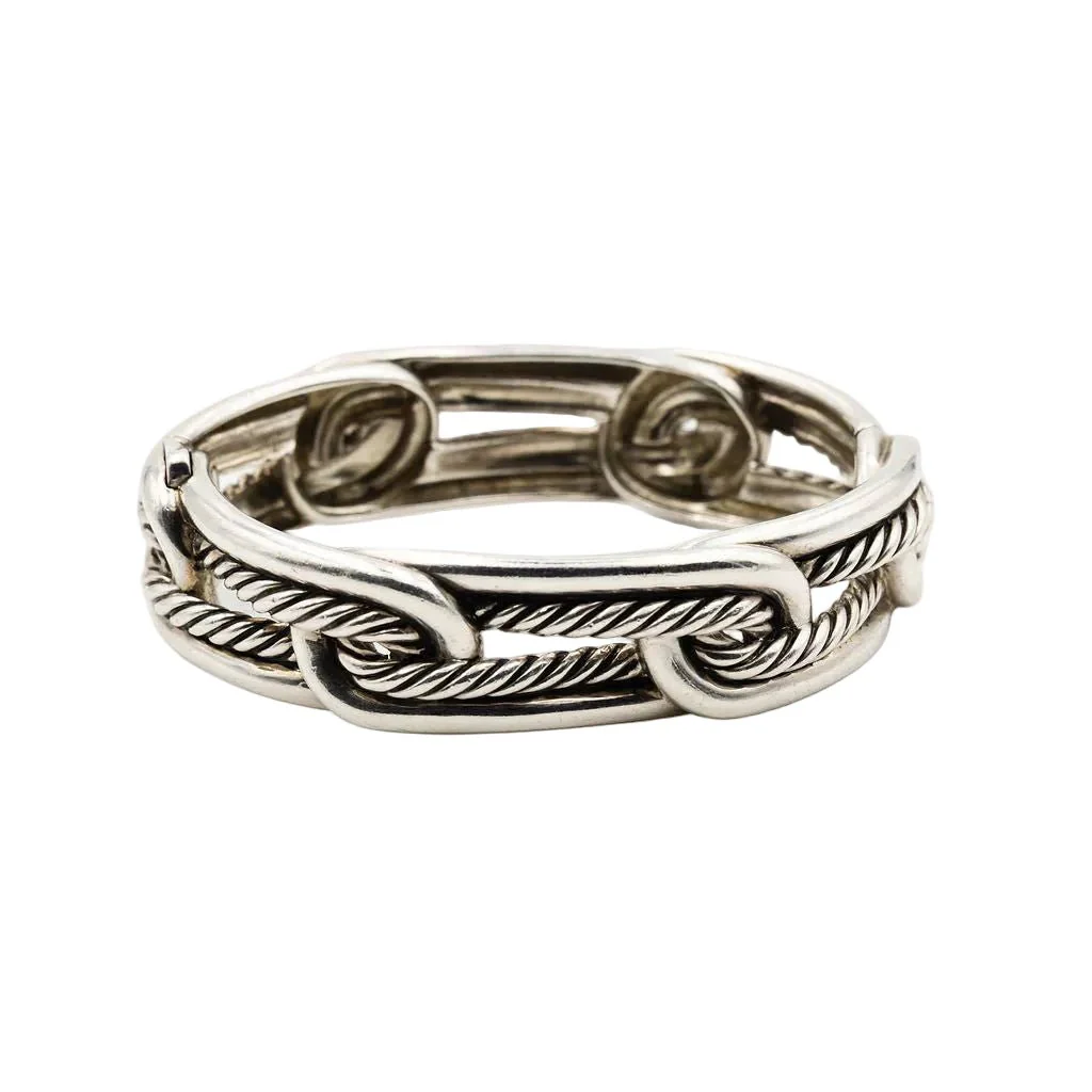 DAVID YURMAN "Labyrinth" Bracelet in Silver and Diamonds - Image 5