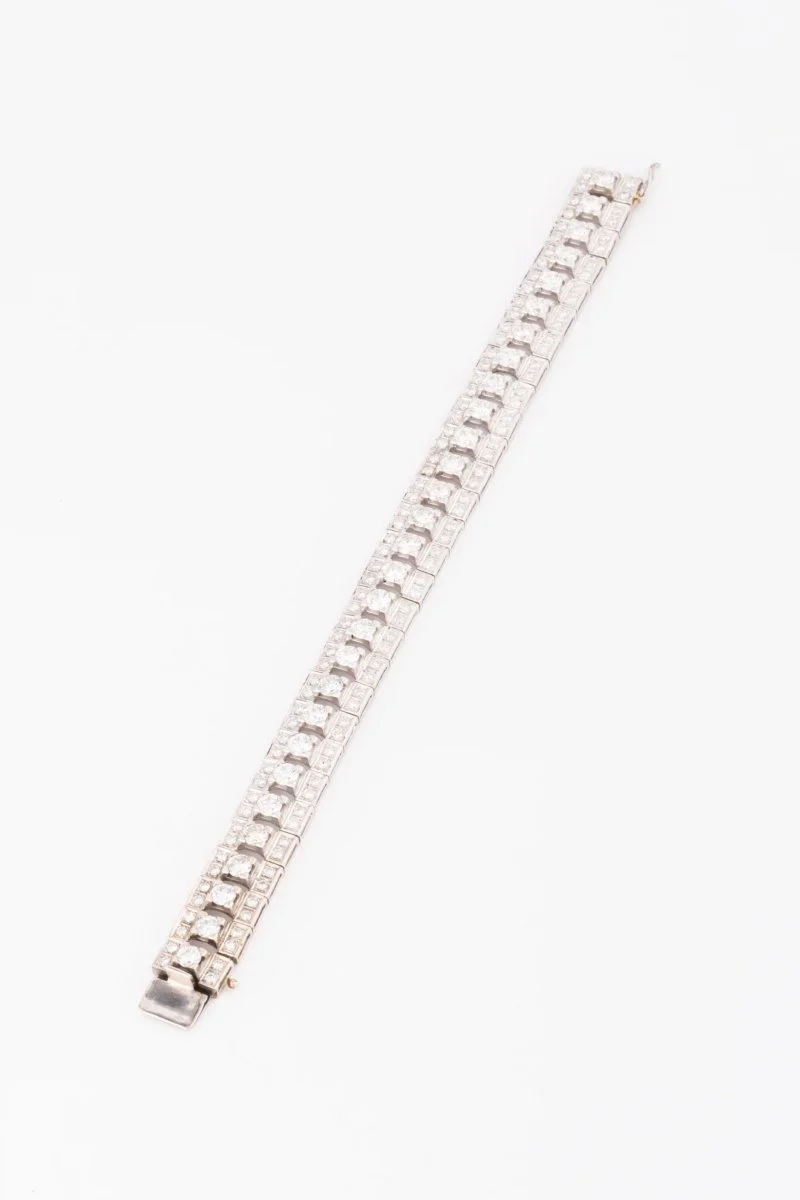 Diamond bracelet in white gold - Image 3