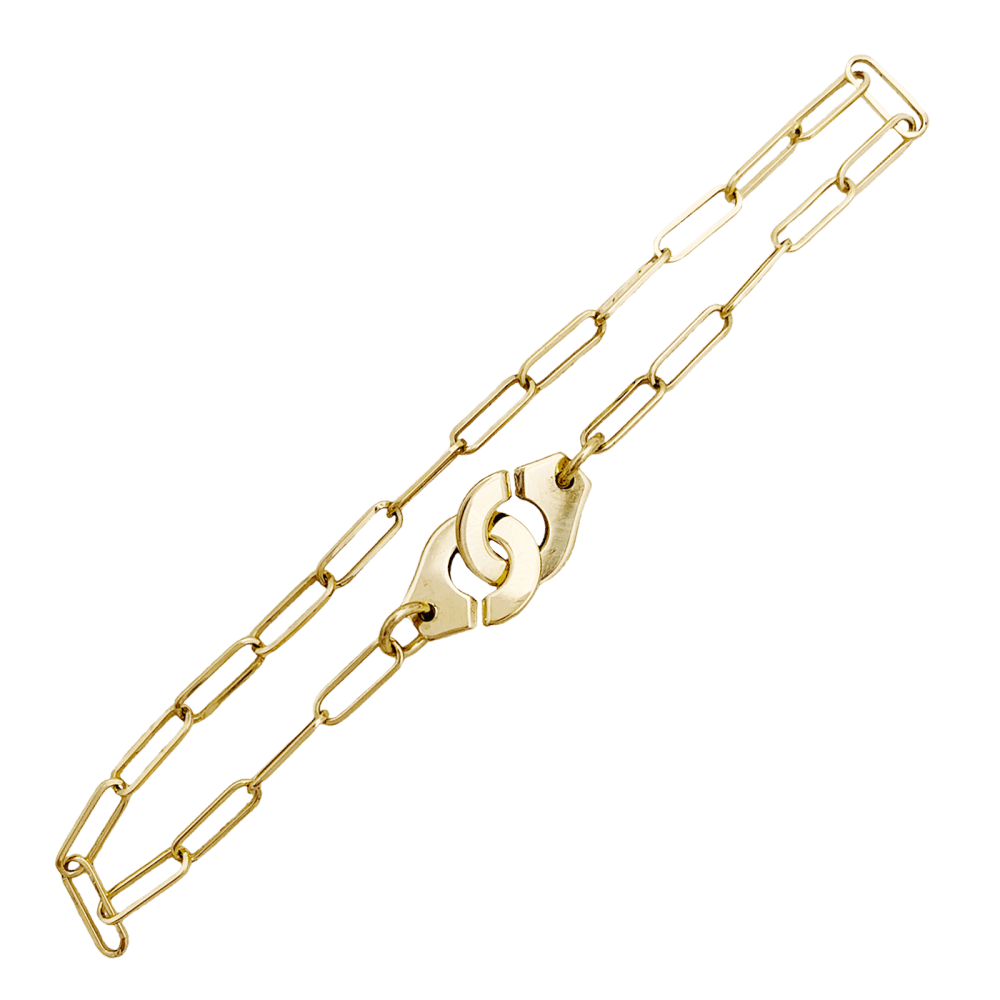 DINH VAN "R10 Handcuffs" Mesh Bracelet in Yellow Gold - Image 3