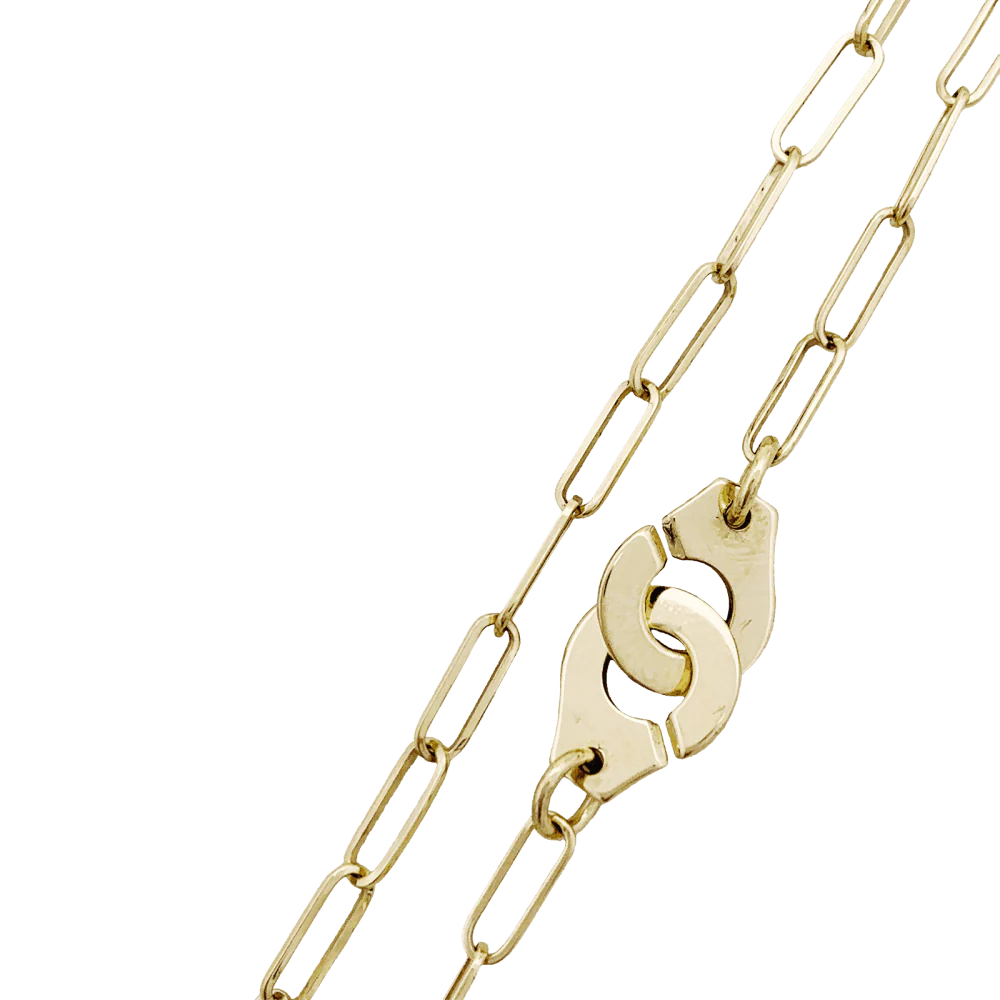 DINH VAN "R10 Handcuffs" Mesh Bracelet in Yellow Gold - Image 4