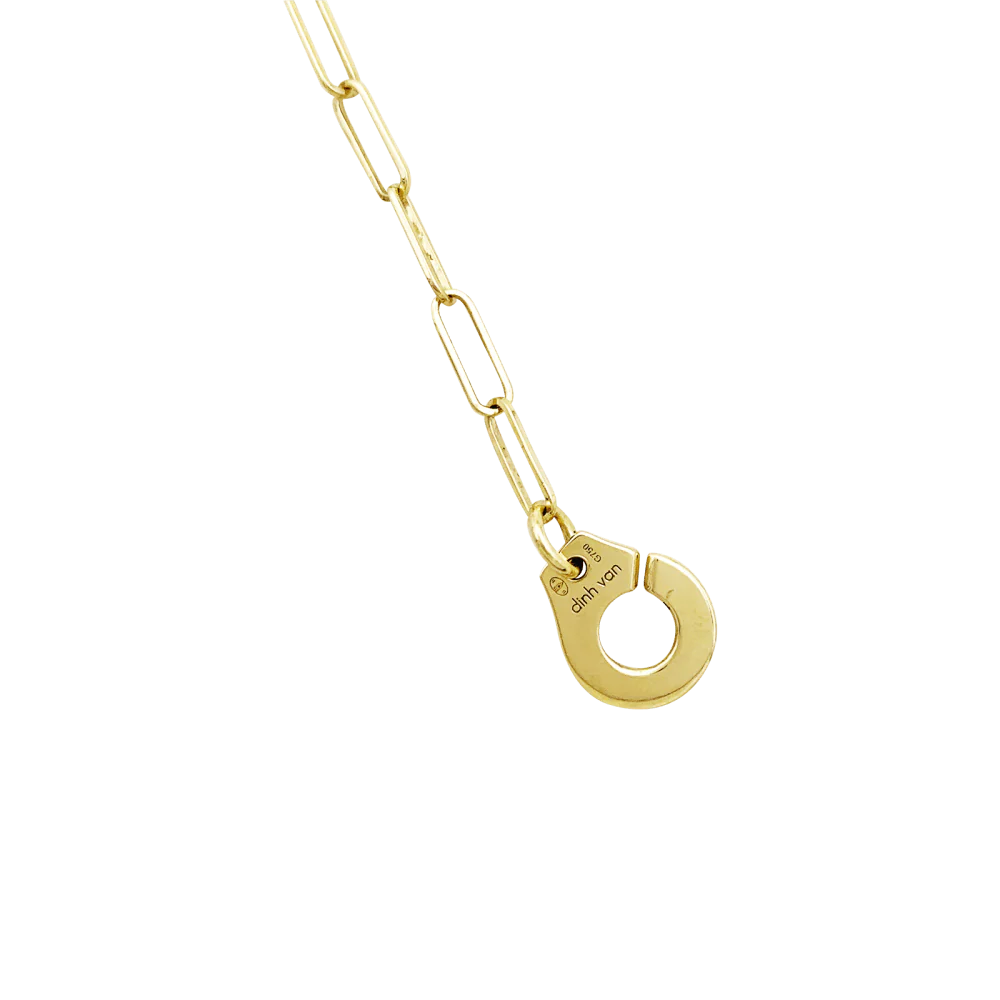 DINH VAN "R10 Handcuffs" Mesh Bracelet in Yellow Gold - Image 6