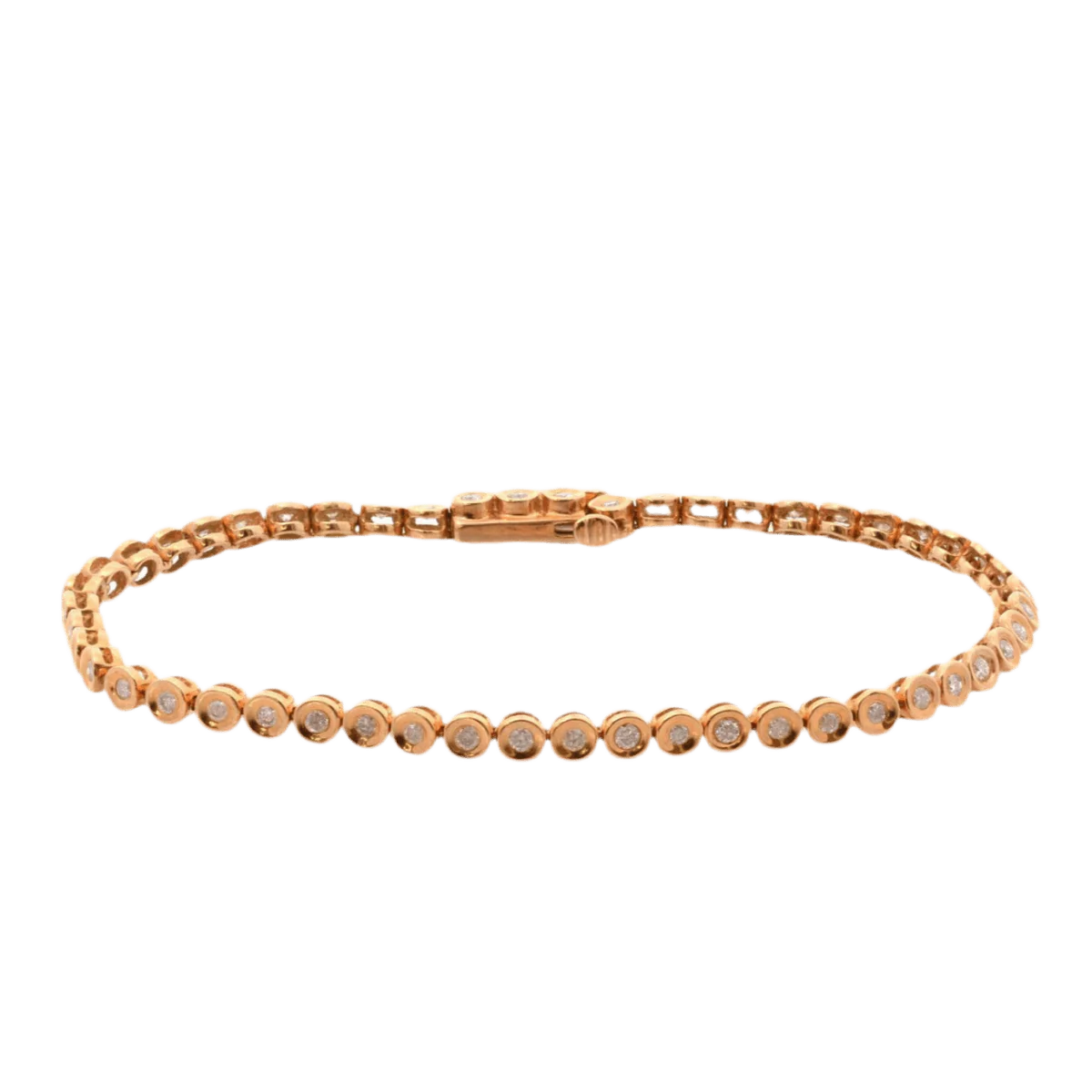 Bracelet Line in yellow gold and diamonds