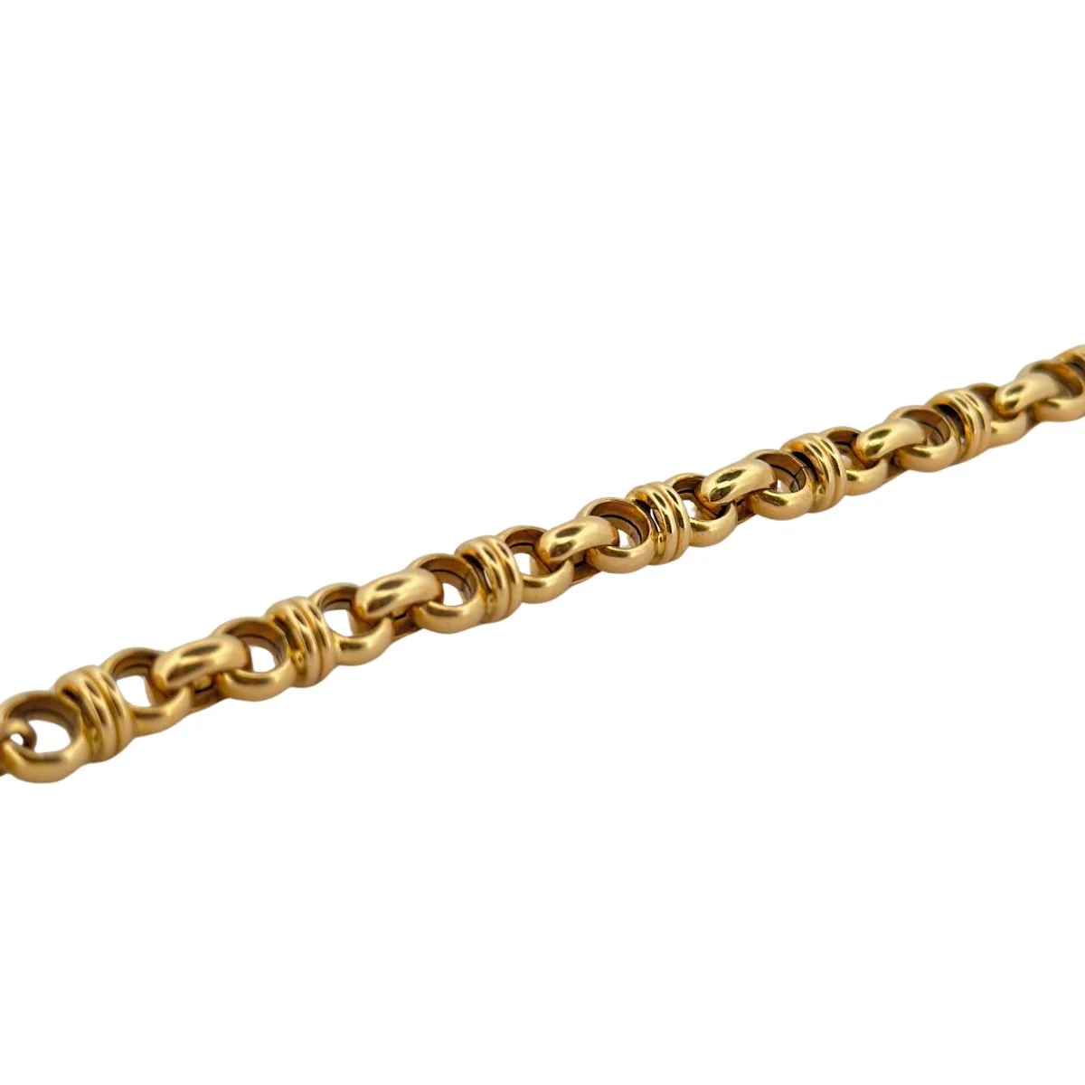 Yellow gold link bracelet - Image 2
