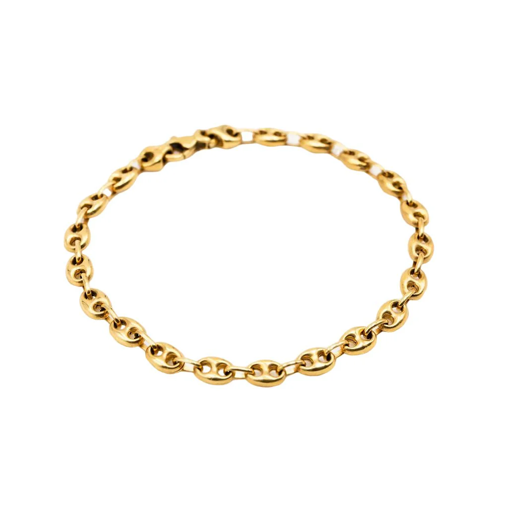 Maille bracelet in yellow gold - Image 2