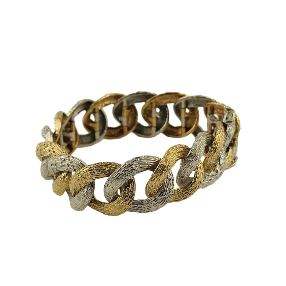 Bracelet at yellow gold and white