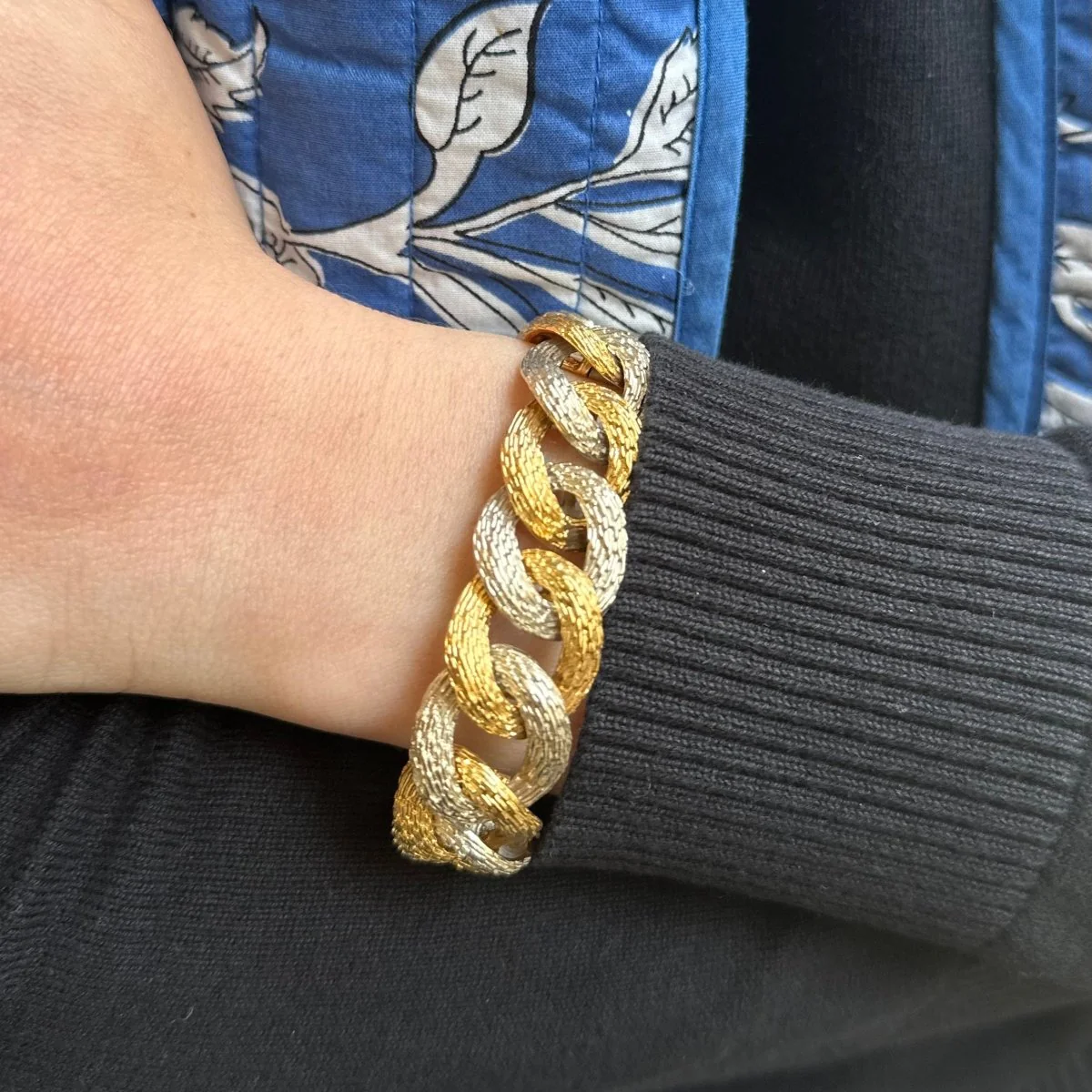 Bracelet at yellow gold and white - Image 2