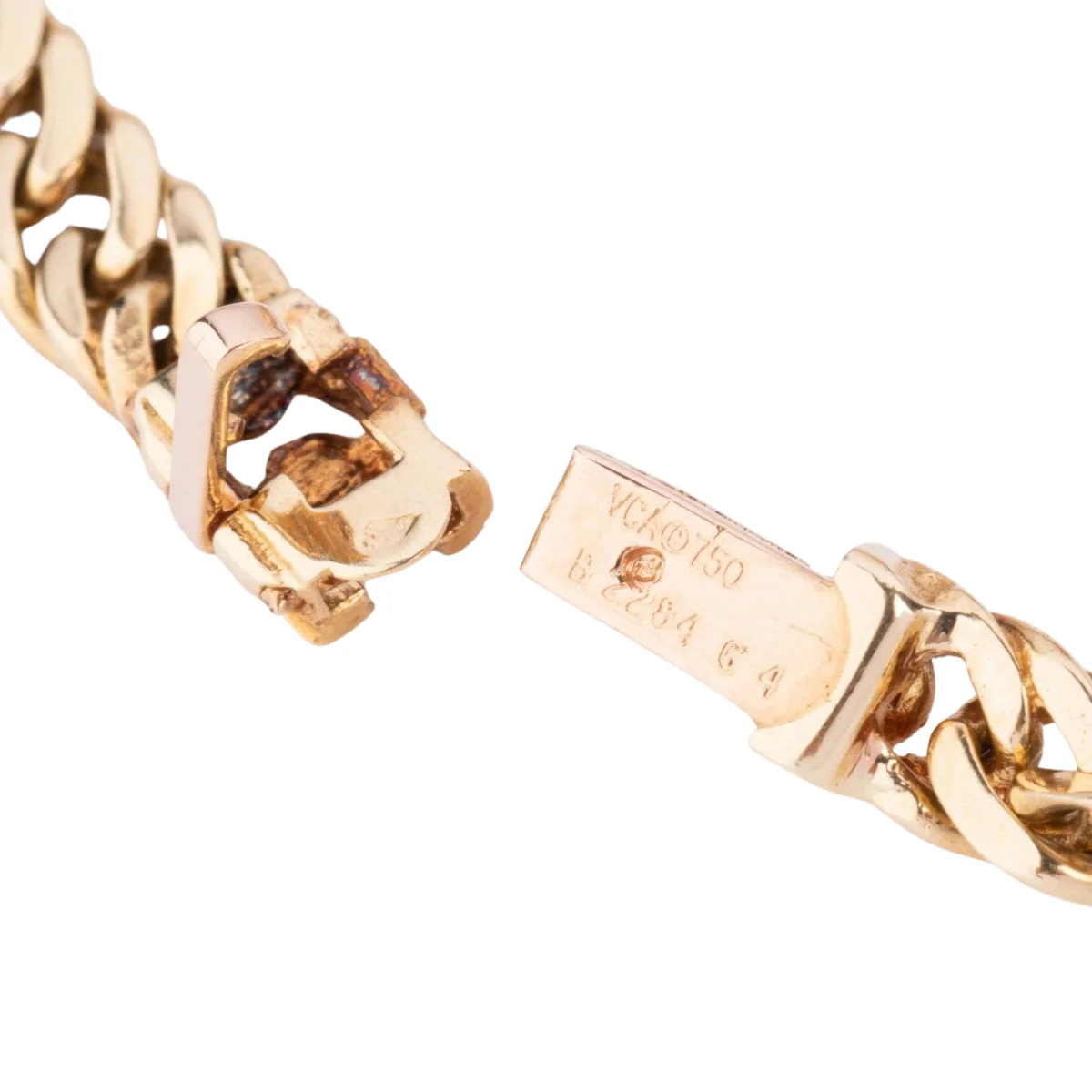 Bracelet in yellow gold and diamond, cabochon ruby from the house of Van Cleef and Arpels - Image 5