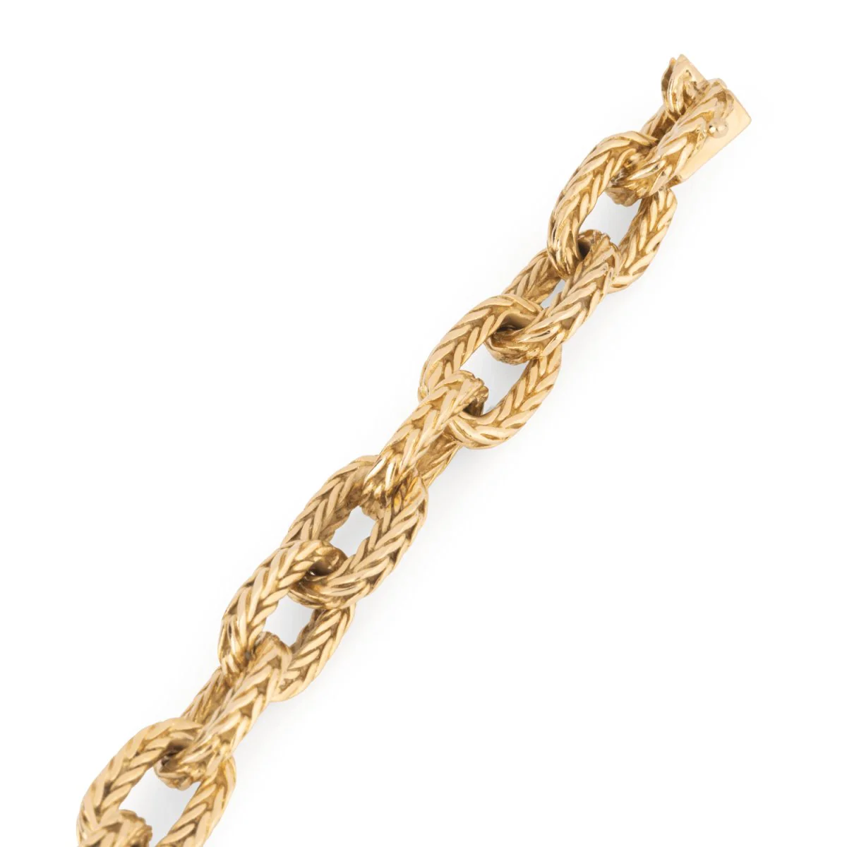Twisted yellow gold bracelet - Image 4