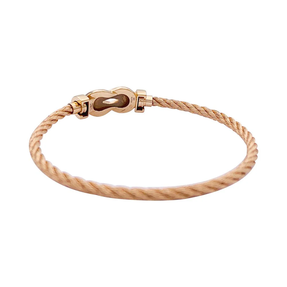 Fred bracelet, “Chance Infinie”, pink gold, diamonds. - Image 5