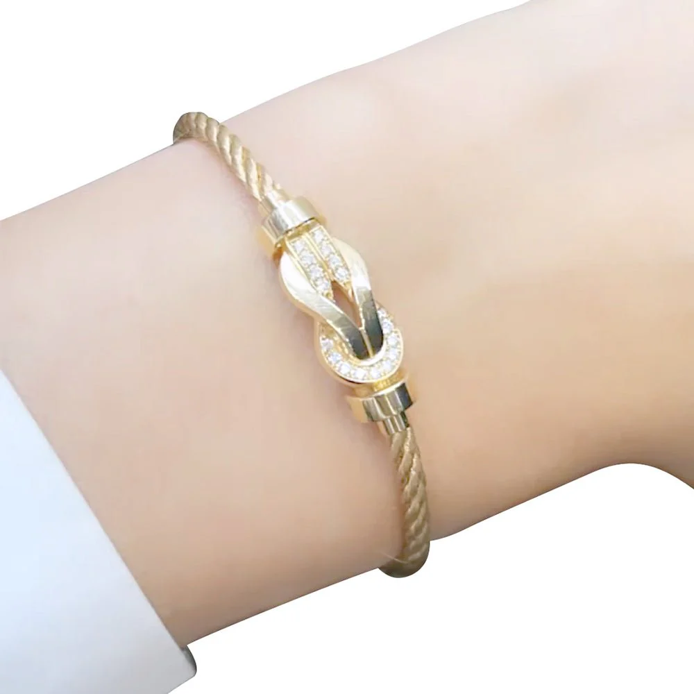 Fred bracelet, “Chance Infinie”, pink gold, diamonds. - Image 6