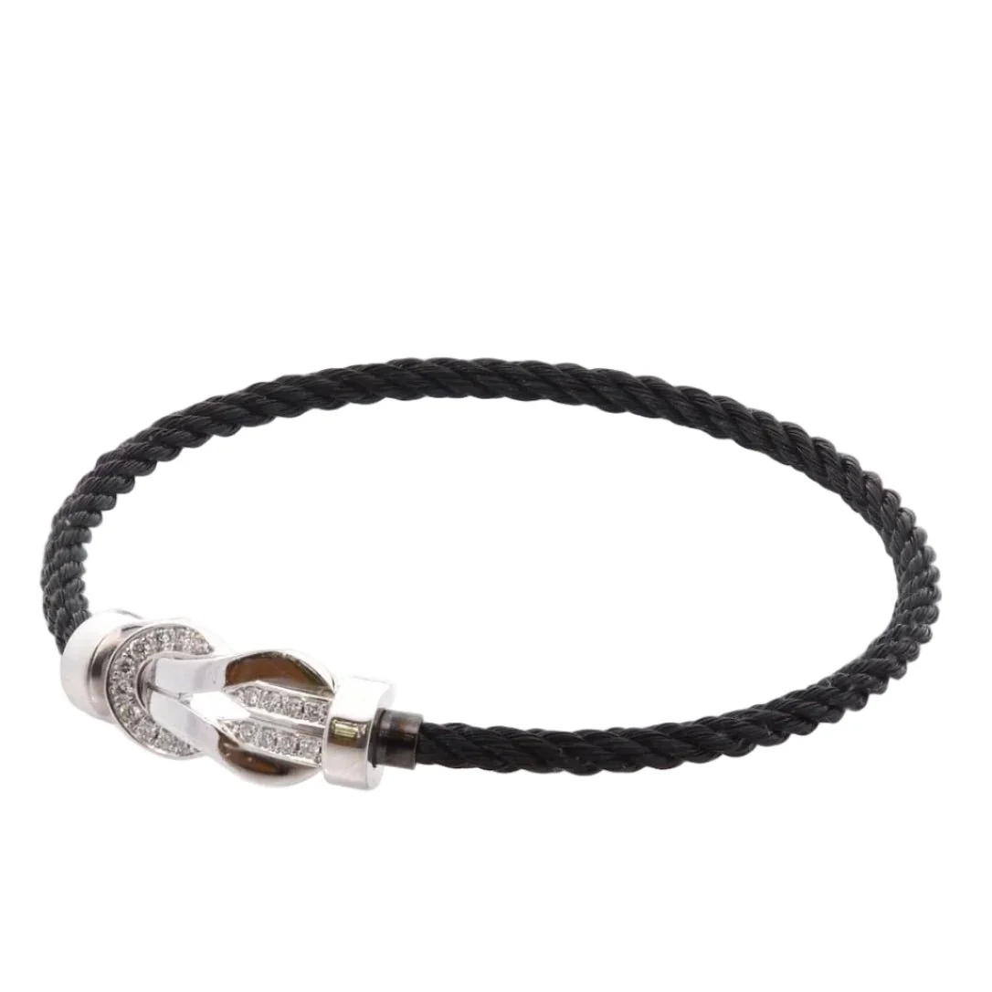 Bracelet Soft FRED "Infinite Luck" in white gold and diamonds. - Image 2