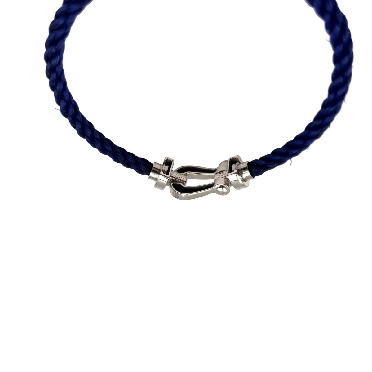 FRED "Force 10" Flexible Bracelet in White Gold and Steel - Image 4