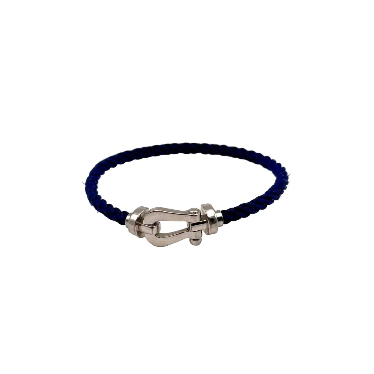 FRED "Force 10" Flexible Bracelet in White Gold and Steel - Image 5