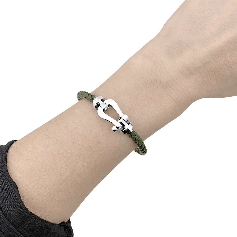 FRED "Force 10" Flexible Bracelet in White Gold - Image 2