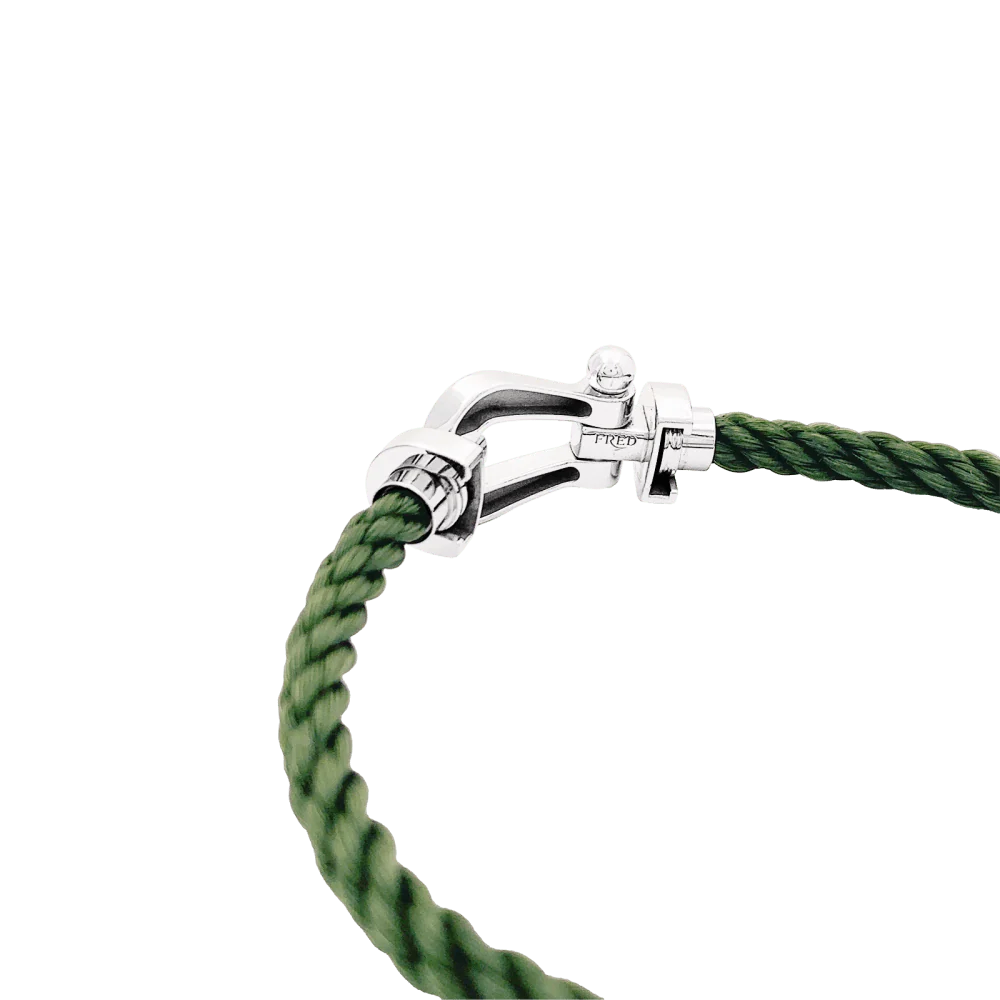FRED "Force 10" Flexible Bracelet in White Gold - Image 4