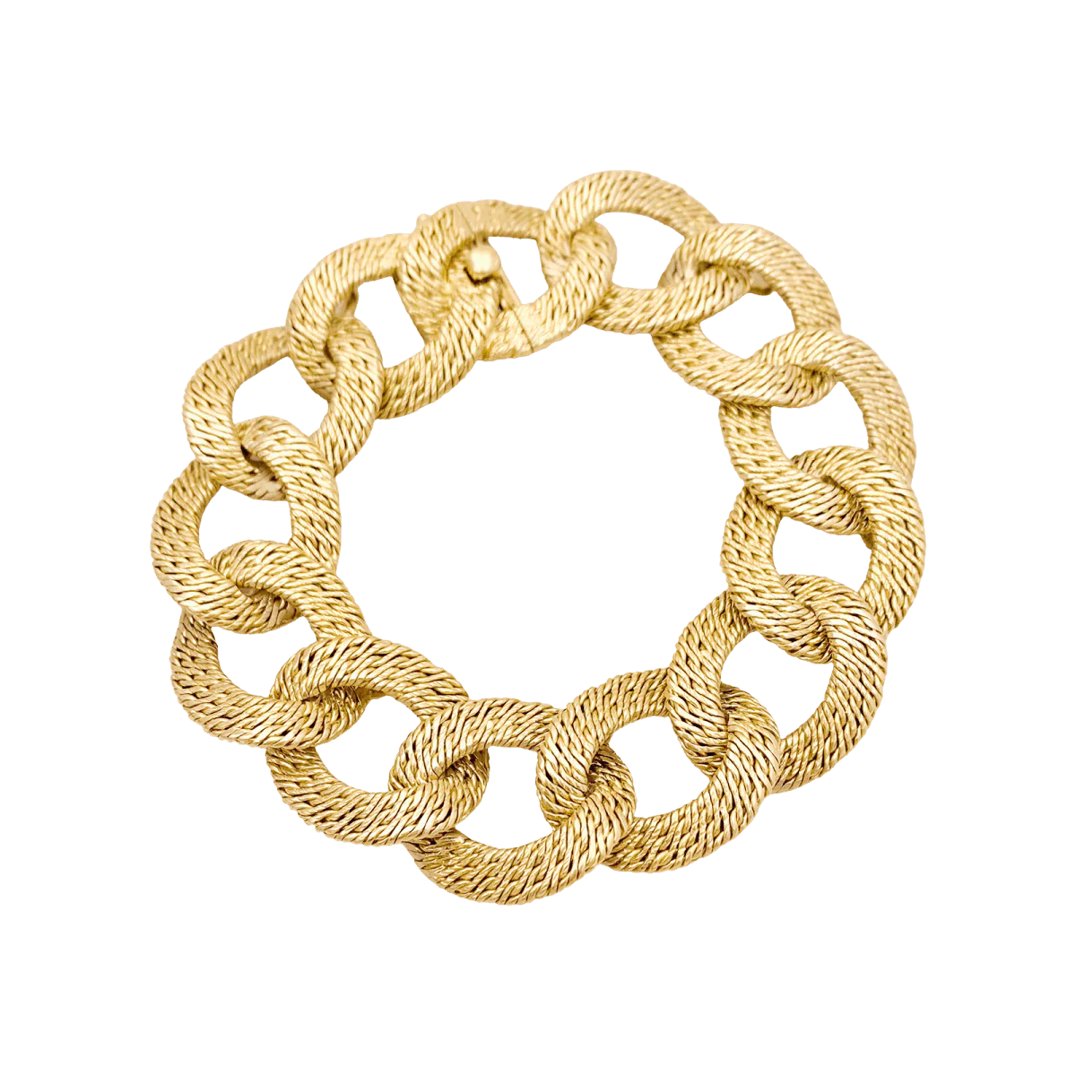 GEORGES LENFANT “Paillettes” bracelet in yellow gold
