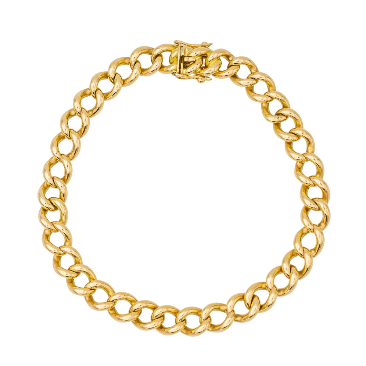 Yellow Gold Curb Bracelet