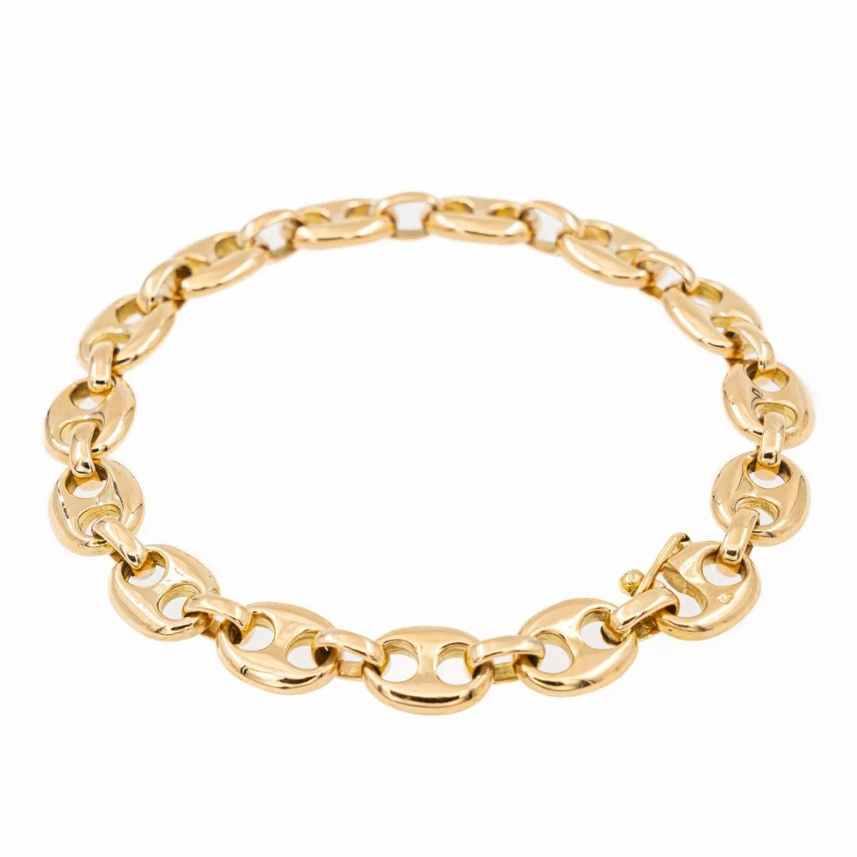 Coffee bean bracelet Yellow gold - Image 3