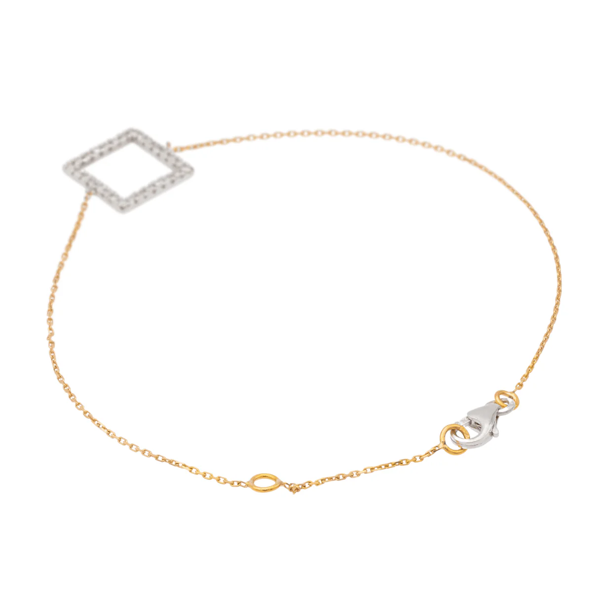 White gold and diamond bracelet - Image 3