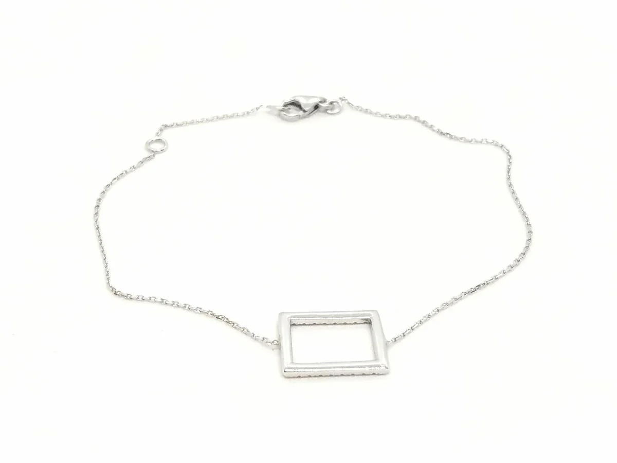 White gold and diamond bracelet - Image 4