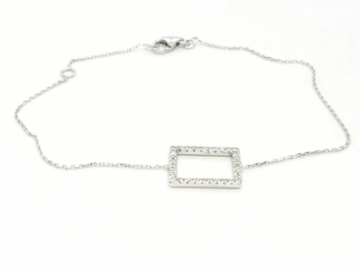 White gold and diamond bracelet - Image 7