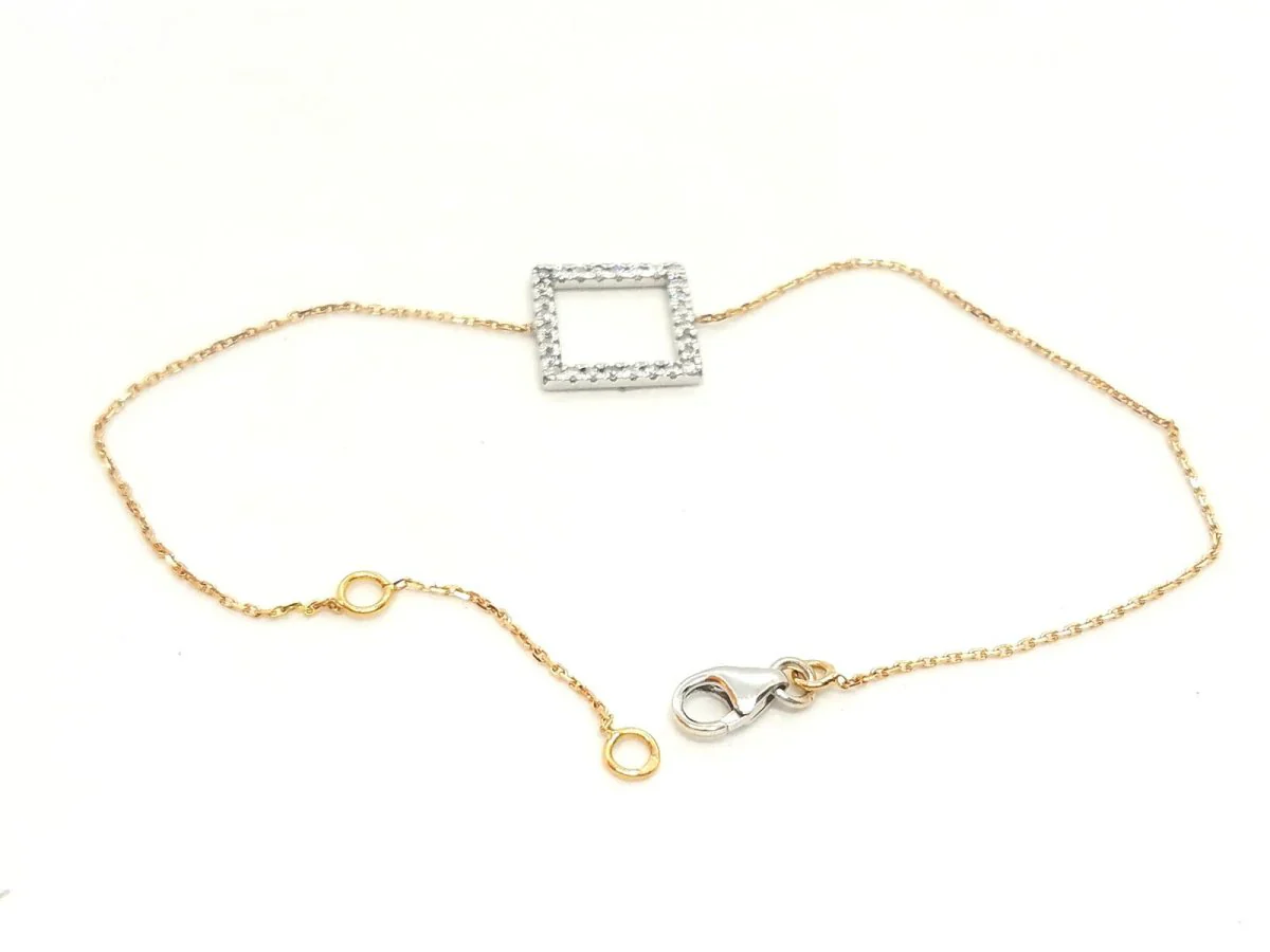 White gold and diamond bracelet - Image 8