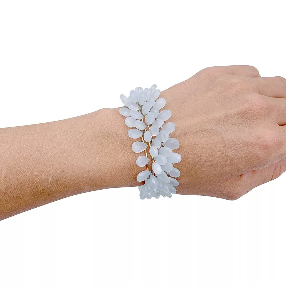 H.Stern white gold and chalcedony bracelet - Image 6
