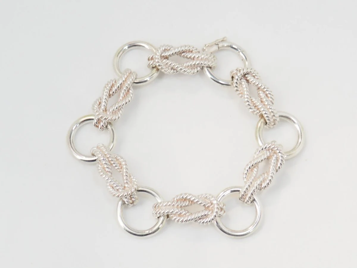 Hermès "Audierne" silver bracelet - Image 3