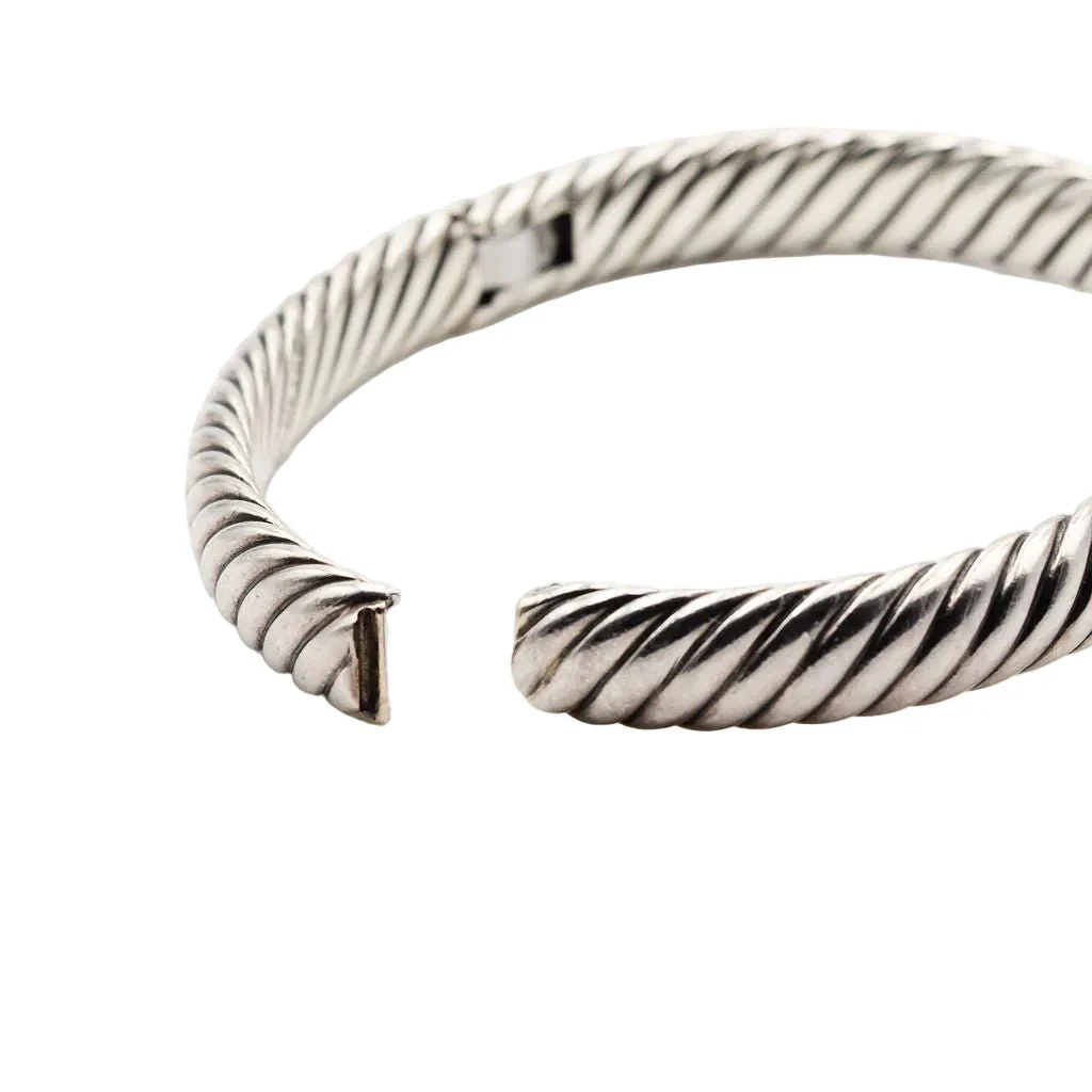 DAVID YURMAN Yellow Gold and Silver Bangle Bracelet - Image 5
