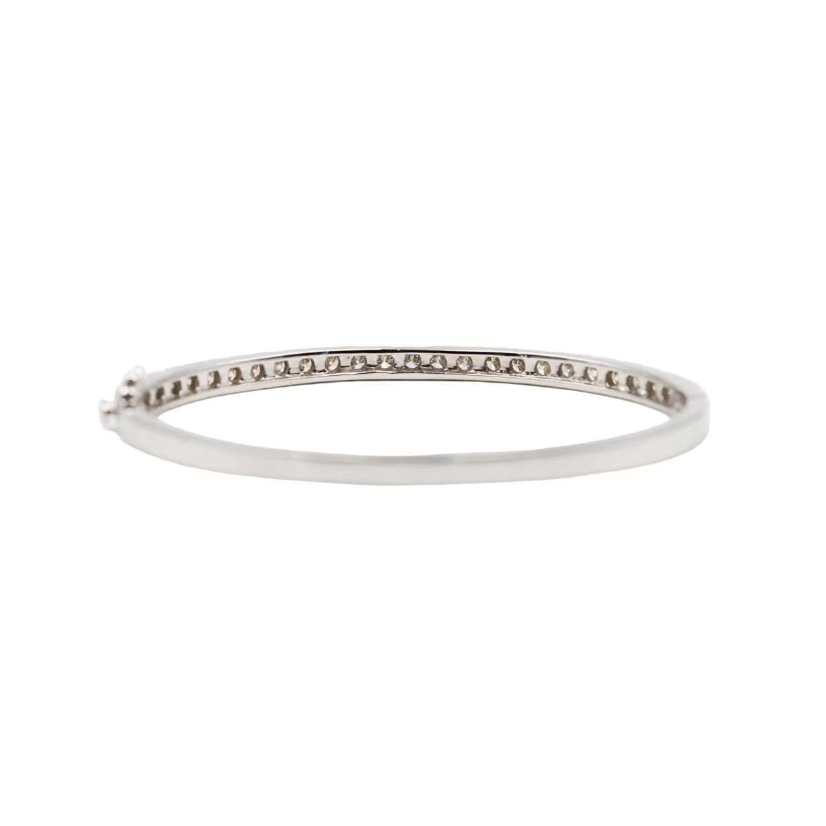 Bangle bracelet in white gold and diamonds - Image 5