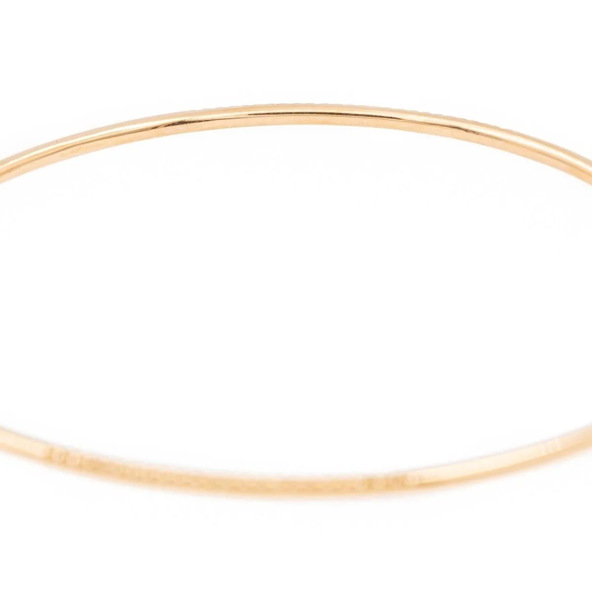 Yellow Gold Bangle Bracelet - Image 6
